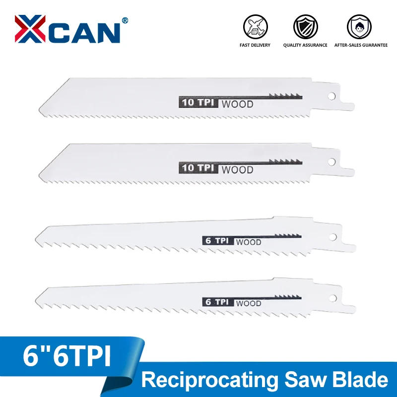 XCAN 1/2/5 шт. 150 мм сабельная пила 6TPI 10TPI пильное полотно из высокоуглеродистой стали для резки металла, дерева, аксессуары для электроинструментов
XCAN 1/2/5 шт. 150 мм сабельная пила 6TPI 10TPI пильное полотно из высокоуглеродистой стали для резки металла, дерева, аксессуары для электроинструментов