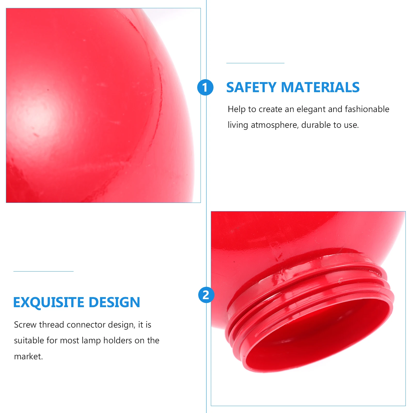 Spherical Lampshade Acrylic Globe Red Color Rainproof Light Cover Modern Fixture Replacement Globes Easy Durable for Home
Spherical Lampshade Acrylic Globe Red Color Rainproof Light Cover Modern Fixture Replacement Globes Easy Durable for Home