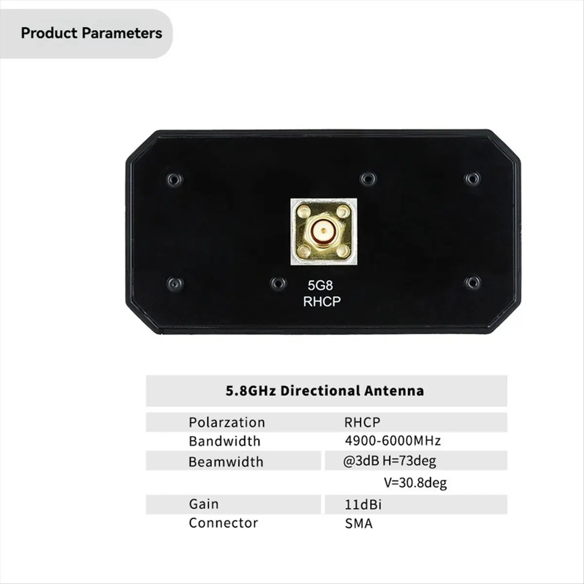 (A30I) 5.8G Dual-Unit Flat Antenna RHCP Directional Antenna for RC FPV Drone Multi-Rotor Simulated Glasses DIY Parts
(A30I) 5.8G Dual-Unit Flat Antenna RHCP Directional Antenna for RC FPV Drone Multi-Rotor Simulated Glasses DIY Parts