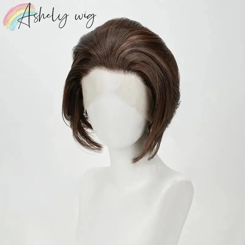 6-дюймовый 13*4 синтетический парик спереди для мужчин Короткий темно-коричневый парик фронта шнурка с натуральной линией волос Парик с повязкой на голову для косплея на каждый день
6-дюймовый 13*4 синтетический парик спереди для мужчин Короткий темно-коричневый парик фронта шнурка с натуральной линией волос Парик с повязкой на голову для косплея на каждый день