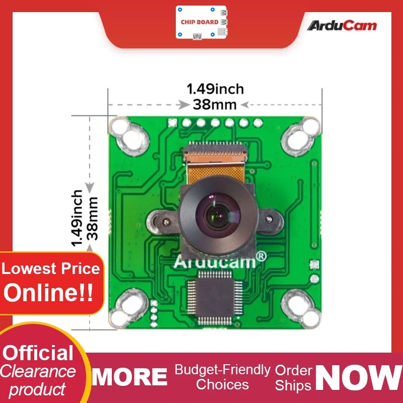 Arducam OG02B10 Color Camera: 2MP global shutter for high-speed imaging applications
Arducam OG02B10 Color Camera: 2MP global shutter for high-speed imaging applications