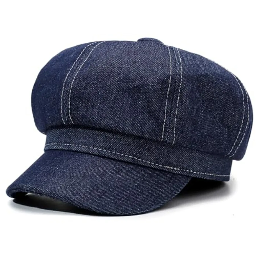 Women's Denim Beret Hat Blue Jeans Octagonal Cap French Style Cap
Women's Denim Beret Hat Blue Jeans Octagonal Cap French Style Cap