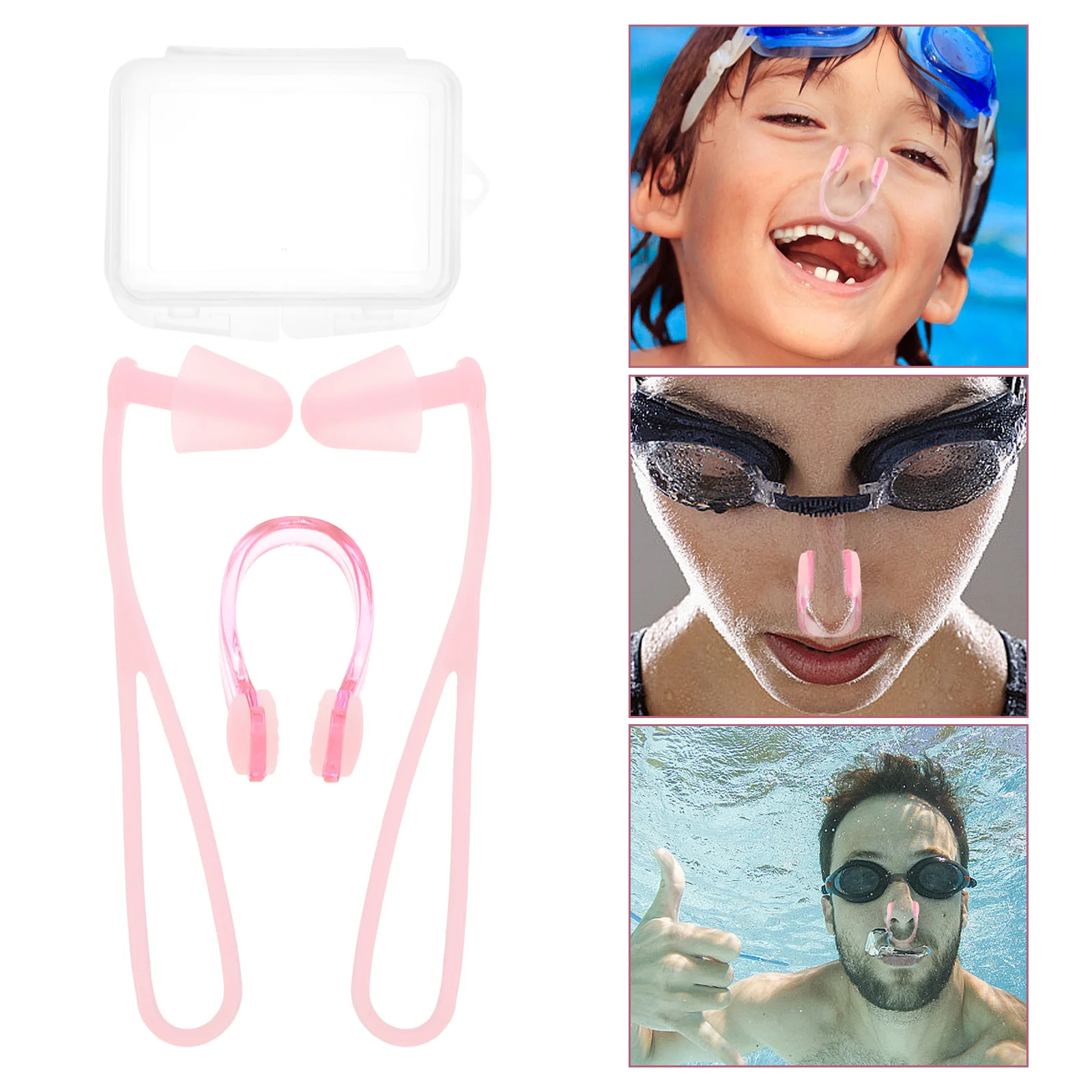1Set Swimming Ear Plugs Nose Clip Set Silicone Swim Nose Clip Durable Anti-Skid Ear Plugs for Adults Swimming Earplugs for Women 
1Set Swimming Ear Plugs Nose Clip Set Silicone Swim Nose Clip Durable Anti-Skid Ear Plugs for Adults Swimming Earplugs for Women
