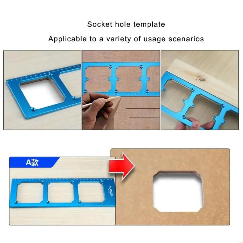 Accurate Wall Cutout Jig Template for 86 Type Switching Socket Quick Installation
Accurate Wall Cutout Jig Template for 86 Type Switching Socket Quick Installation