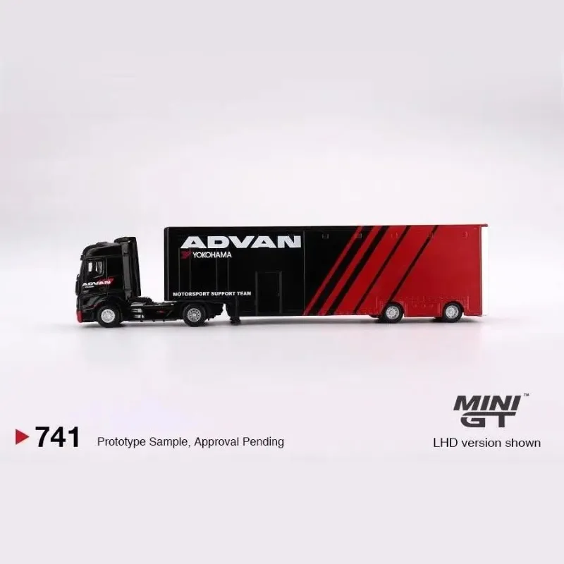 TSM MINI GT 1/64 #741 actros Racing Transporter ADVAN die-cast alloy car model Collection pieces for children's holiday gifts.
TSM MINI GT 1/64 #741 actros Racing Transporter ADVAN die-cast alloy car model Collection pieces for children's holiday gifts.