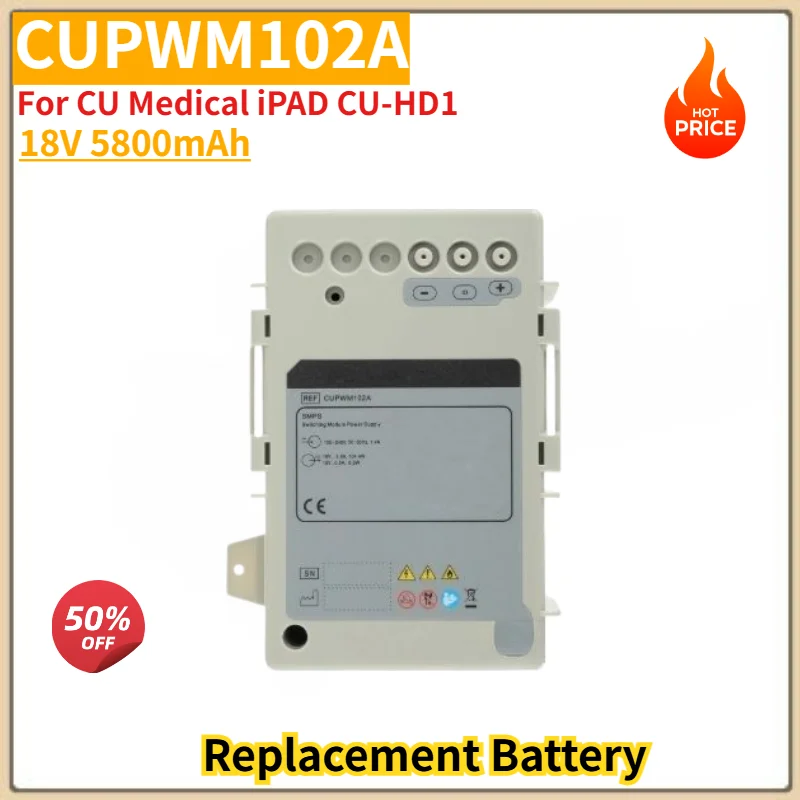 100% New CUPWM102A 18V 5800mAh High Quality Battery for CU Medical iPAD CU-HD1 Replacement Battery
100% New CUPWM102A 18V 5800mAh High Quality Battery for CU Medical iPAD CU-HD1 Replacement Battery