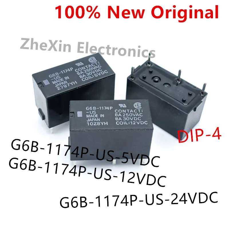5PCS/Lot G6B-1174P-US-24VDC 、G6B-1174P-US-12VDC 、G6B-1174P-US-5VDC DIP-4 SPST-NO New Original Power Relay G6B-1174P-US
5PCS/Lot G6B-1174P-US-24VDC 、G6B-1174P-US-12VDC 、G6B-1174P-US-5VDC DIP-4 SPST-NO New Original Power Relay G6B-1174P-US