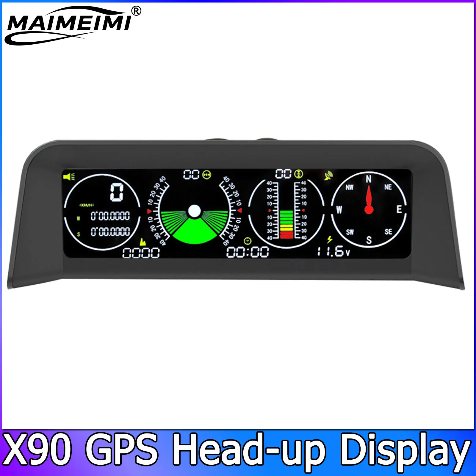 X90 GPS проекционный дисплей спидометр сигнализация превышения скорости измеритель наклона инклинометр автомобильный компас HUD угол шага транспортир часы
X90 GPS проекционный дисплей спидометр сигнализация превышения скорости измеритель наклона инклинометр автомобильный компас HUD угол шага транспортир часы