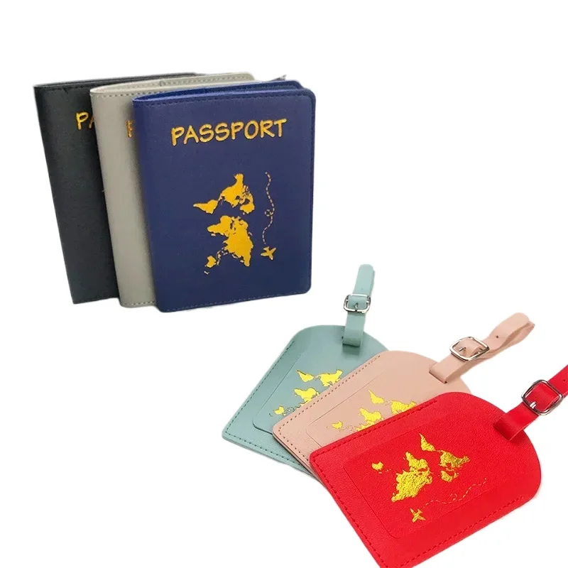 1 Set PU Leather Passport Cover with Luggage Tag Suitcase Tag Name ID Address Label Baggage Boarding Bag Tag Travel Accessorie
1 Set PU Leather Passport Cover with Luggage Tag Suitcase Tag Name ID Address Label Baggage Boarding Bag Tag Travel Accessorie
