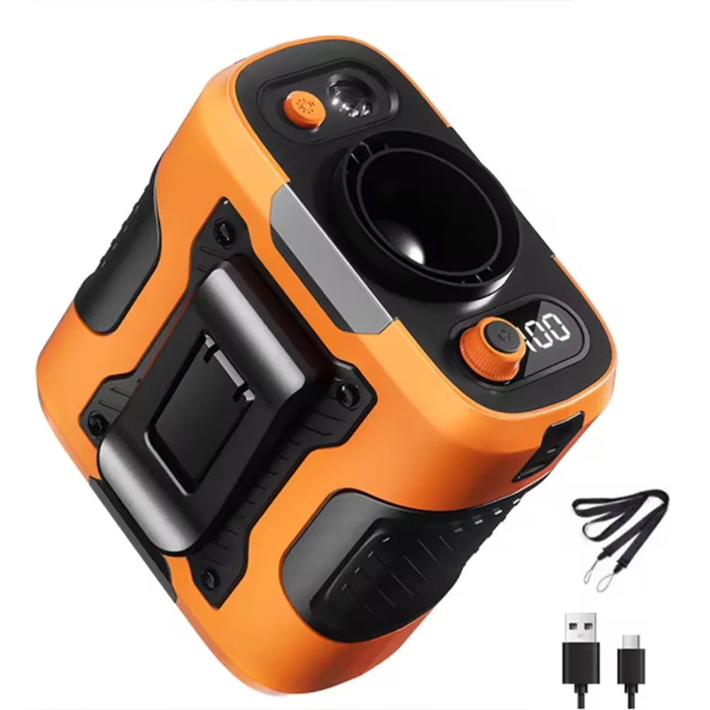 With 100 Speeds Waist Mounted Fan Digital Display Powerful Airflows Hanging Neck Fan Portable Flashlight Small Cooling Device
With 100 Speeds Waist Mounted Fan Digital Display Powerful Airflows Hanging Neck Fan Portable Flashlight Small Cooling Device