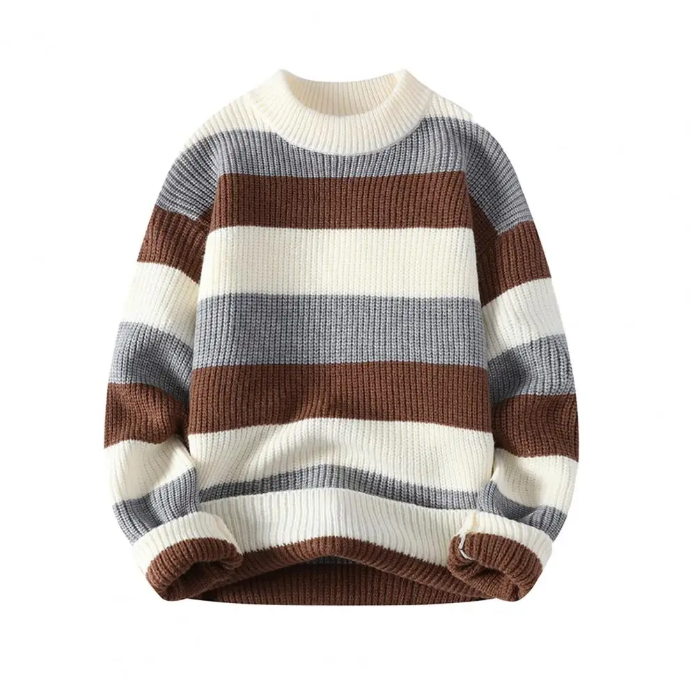 Autumn Winter Striped Knitted Sweater Men Round Neck Loose Casual Pullovers Male Fashion Knit Sweaters Pullover Knitwear Man
Autumn Winter Striped Knitted Sweater Men Round Neck Loose Casual Pullovers Male Fashion Knit Sweaters Pullover Knitwear Man