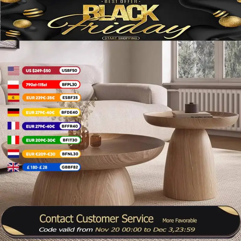 Livingroom Luxury Coffee Tables Brown Decoration Wood Round Small Coffee Tables Center Modern Mesa De Centro Furniture Home
Livingroom Luxury Coffee Tables Brown Decoration Wood Round Small Coffee Tables Center Modern Mesa De Centro Furniture Home