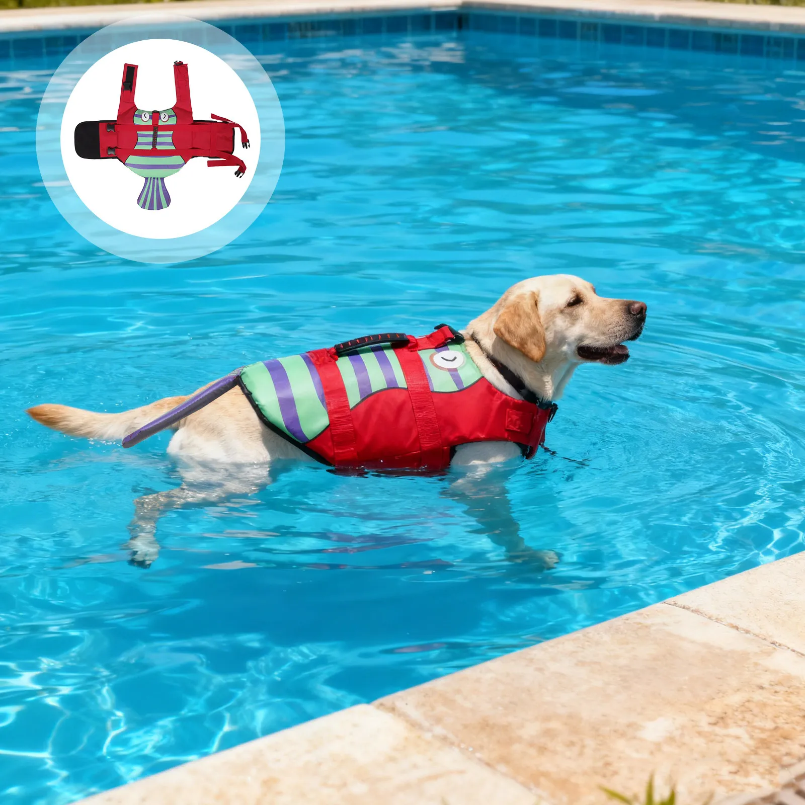 Puppy Life Jacket Dog Float Vest Adjustable High Buoyancy Rescue Handle Small Dog Swim Vest for Pool Beach Boating Safety
Puppy Life Jacket Dog Float Vest Adjustable High Buoyancy Rescue Handle Small Dog Swim Vest for Pool Beach Boating Safety