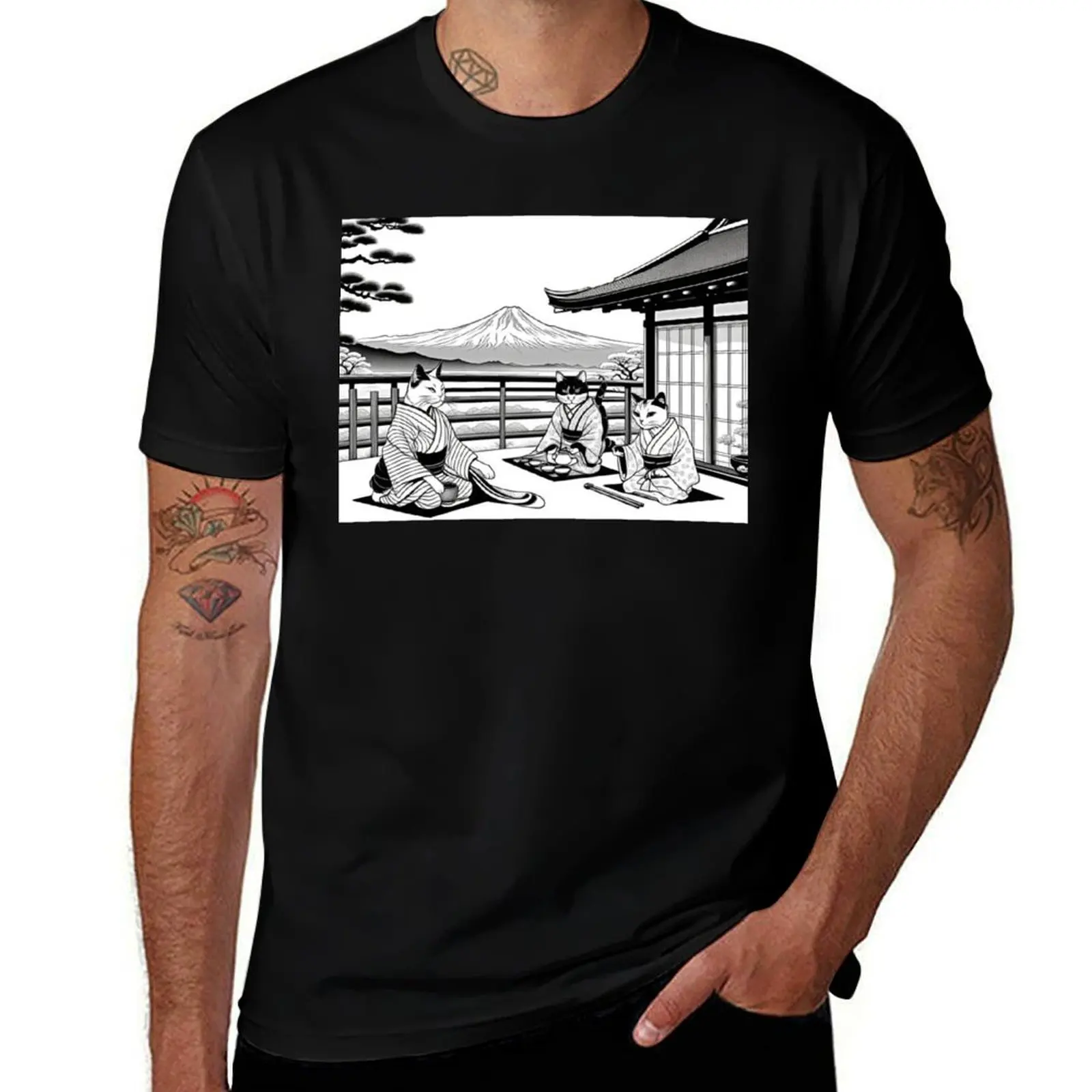 Feline Tranquility – Tea with a View T-Shirt gifts for boyfriend plain designer shirts customizeds compression shirt men
Feline Tranquility – Tea with a View T-Shirt gifts for boyfriend plain designer shirts customizeds compression shirt men