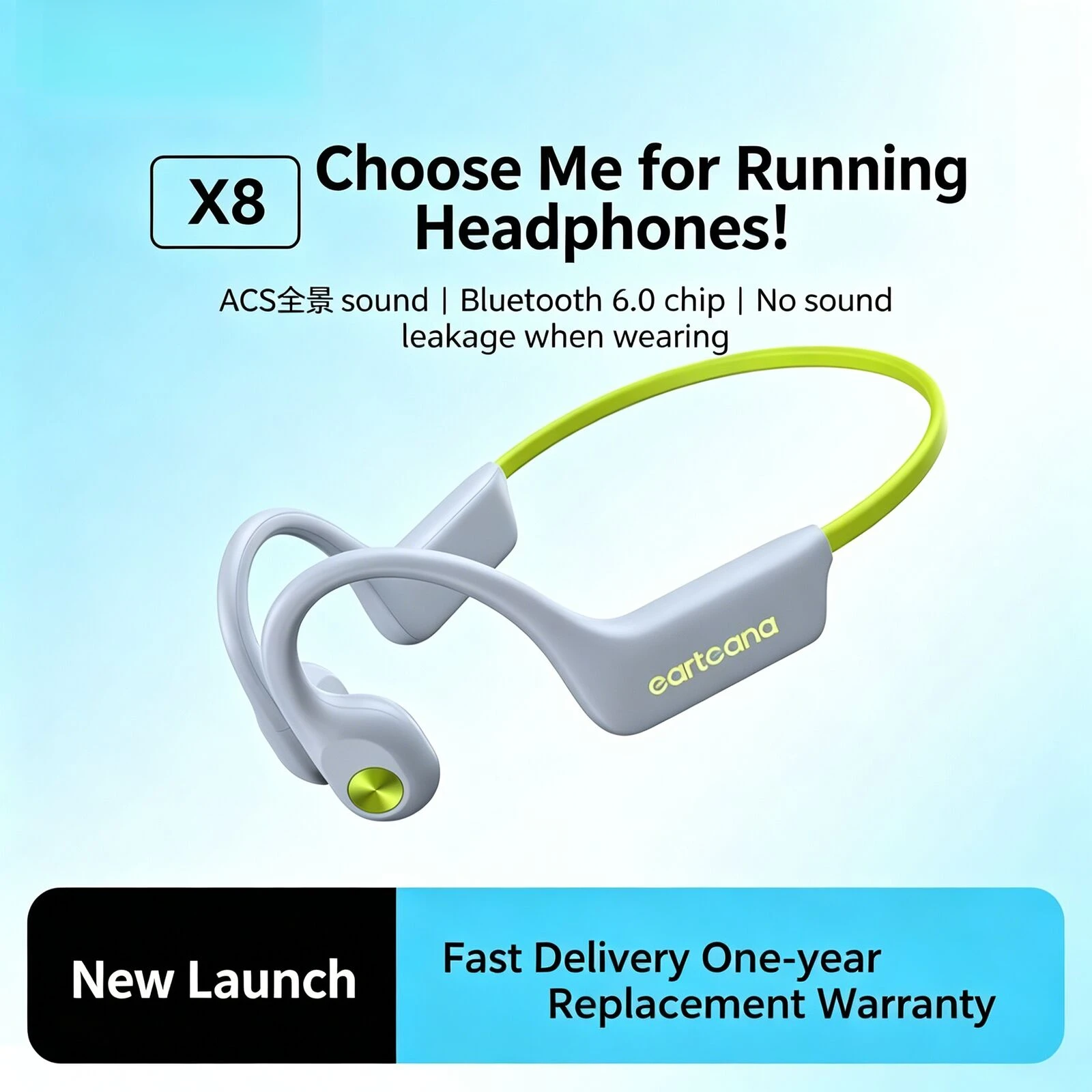 Wireless Bluetooth 5.3 OWS Neckband Earphones Bone Conduction Hifi Stereo Physical Button Headset Outdoor Sport Earhook with Mic
Wireless Bluetooth 5.3 OWS Neckband Earphones Bone Conduction Hifi Stereo Physical Button Headset Outdoor Sport Earhook with Mic