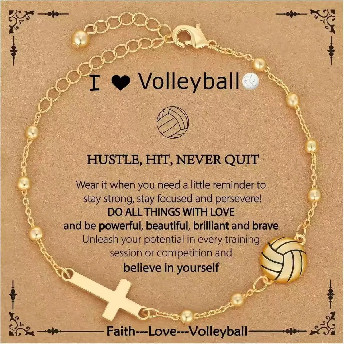 Luxury 24K 9999 Pure Gold real gold Women's volleyball cross bracelet
Luxury 24K 9999 Pure Gold real gold Women's volleyball cross bracelet