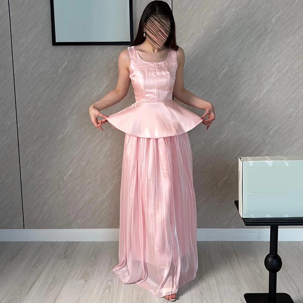 Elegant Pink Organza Evening Dress Delicate Scoop Sleeveless Prom Dresses Simple Sweep Train Customized Special Occasion Gowns
Elegant Pink Organza Evening Dress Delicate Scoop Sleeveless Prom Dresses Simple Sweep Train Customized Special Occasion Gowns