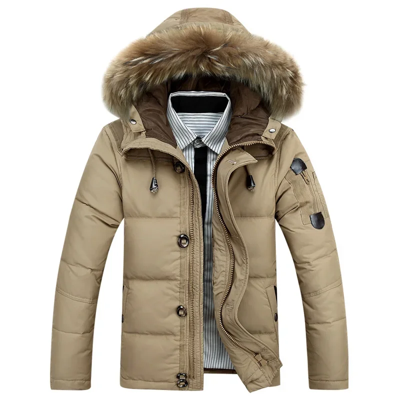 New Winter Men Hooded Fur Collar Winter Coats Casual Duck Down Coats Quality Male Windproof Waterproof Warm Down Jackets Size 3X
New Winter Men Hooded Fur Collar Winter Coats Casual Duck Down Coats Quality Male Windproof Waterproof Warm Down Jackets Size 3X