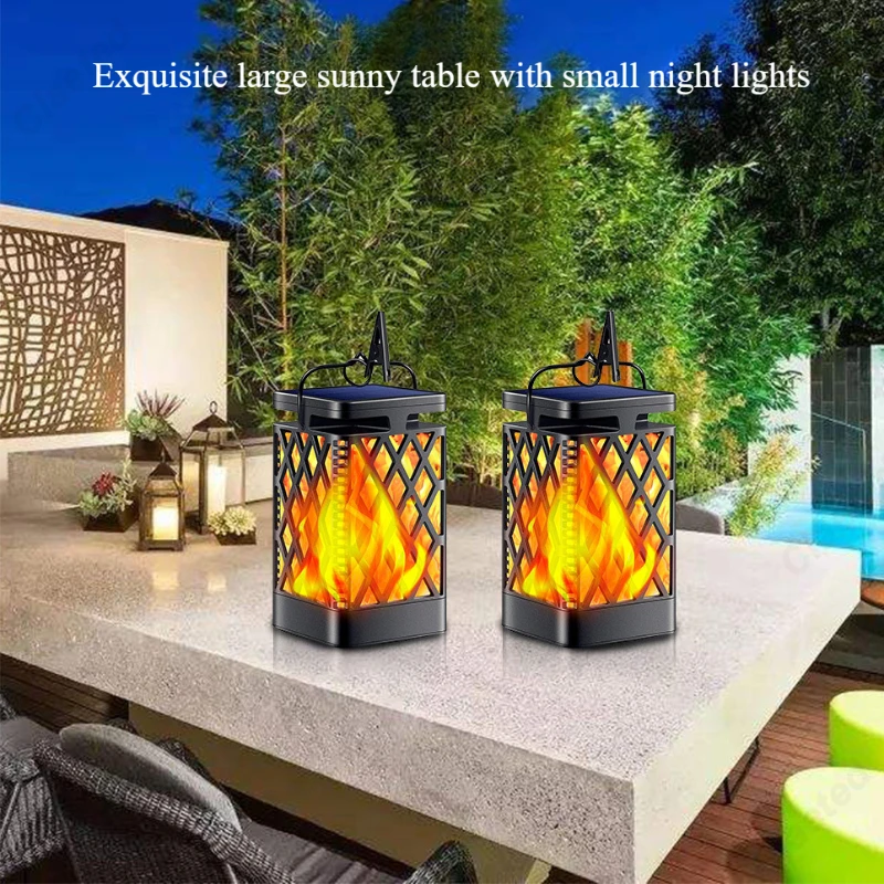 New LED Solar Simulation Flame Hollow Out Lamp IP65 Outdoor Waterproof Courtyard Garden Hanging Atmosphere Lighting Fixture
New LED Solar Simulation Flame Hollow Out Lamp IP65 Outdoor Waterproof Courtyard Garden Hanging Atmosphere Lighting Fixture