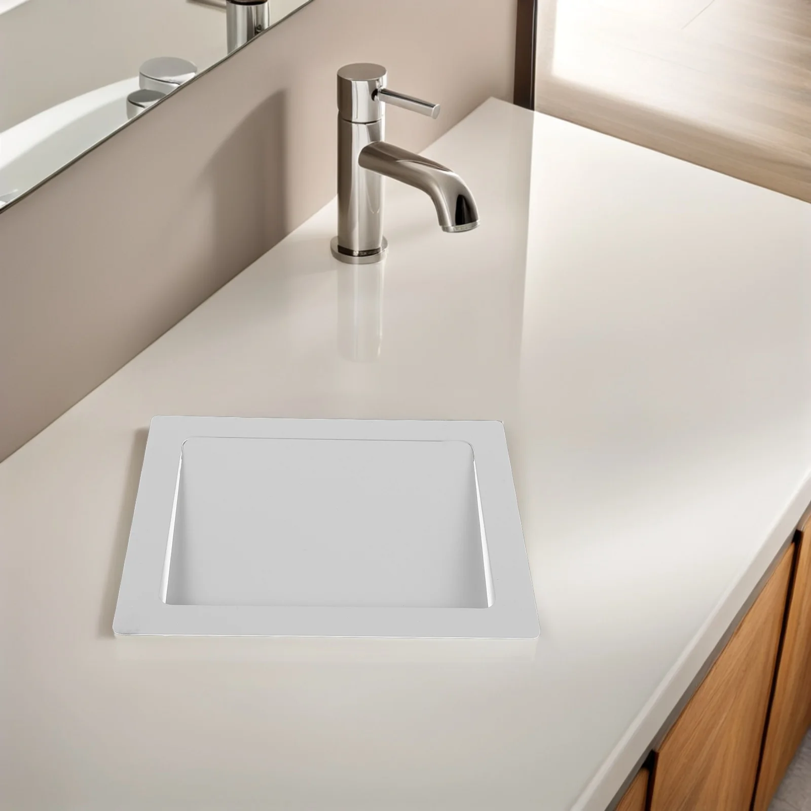 Rectangular 23.5x17.3x3cm Recessed Trash Lid - Stainless Steel Built-in Garbage Can Cover for Kitchen Bathroom Countertop Swing
Rectangular 23.5x17.3x3cm Recessed Trash Lid - Stainless Steel Built-in Garbage Can Cover for Kitchen Bathroom Countertop Swing