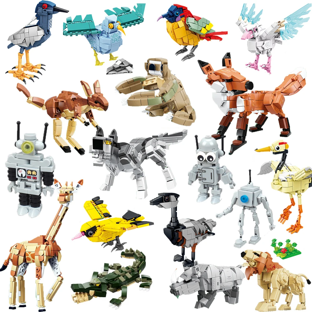 MOC City Building Blocks Accessories Decoration Zoo Farm Robot Lion Fox Crocodile Giraffe Kangaroo Accessories Toy Bricks S004
MOC City Building Blocks Accessories Decoration Zoo Farm Robot Lion Fox Crocodile Giraffe Kangaroo Accessories Toy Bricks S004
