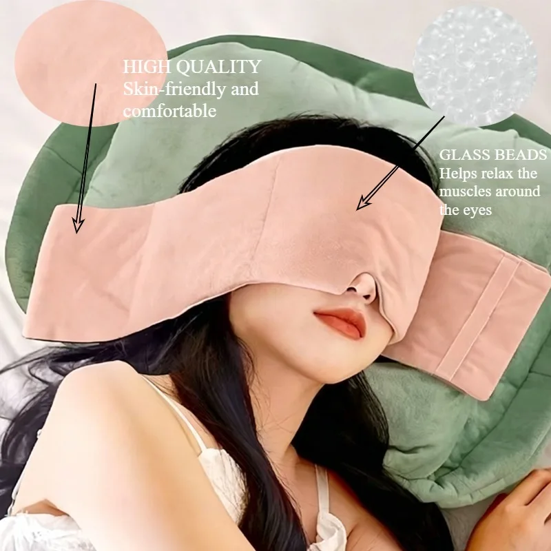 2Pcs Weighted Sleep Mask for Men Women -Gravity Eye Mask Ice Silk - Stress Relief Blindfold for Migraine & Insomnia -Travel Home
2Pcs Weighted Sleep Mask for Men Women -Gravity Eye Mask Ice Silk - Stress Relief Blindfold for Migraine & Insomnia -Travel Home