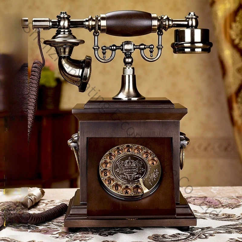 Solid Wood Retro Old Rotary Telephone Wired Household Landline Antique American Chinese Antique Decorative Telephone Plug-in
Solid Wood Retro Old Rotary Telephone Wired Household Landline Antique American Chinese Antique Decorative Telephone Plug-in