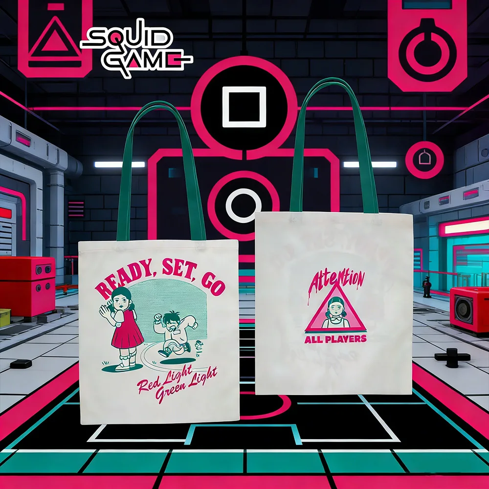 1PC Squid Game Officially Licensed Totes Handbags Large Capacity Cute Cartoon Shoulder Bag Vintage Crossbody Tote Birthday Gift
1PC Squid Game Officially Licensed Totes Handbags Large Capacity Cute Cartoon Shoulder Bag Vintage Crossbody Tote Birthday Gift