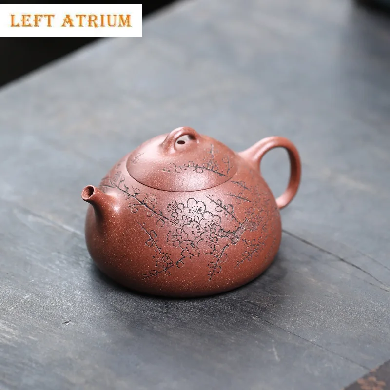 120ml Chinese Yixing Purple Clay Teapot Small Capacity Handmade Plum Blossom Tea Pot Beauty Tea Infuser Zisha Kettle Tea Set
120ml Chinese Yixing Purple Clay Teapot Small Capacity Handmade Plum Blossom Tea Pot Beauty Tea Infuser Zisha Kettle Tea Set