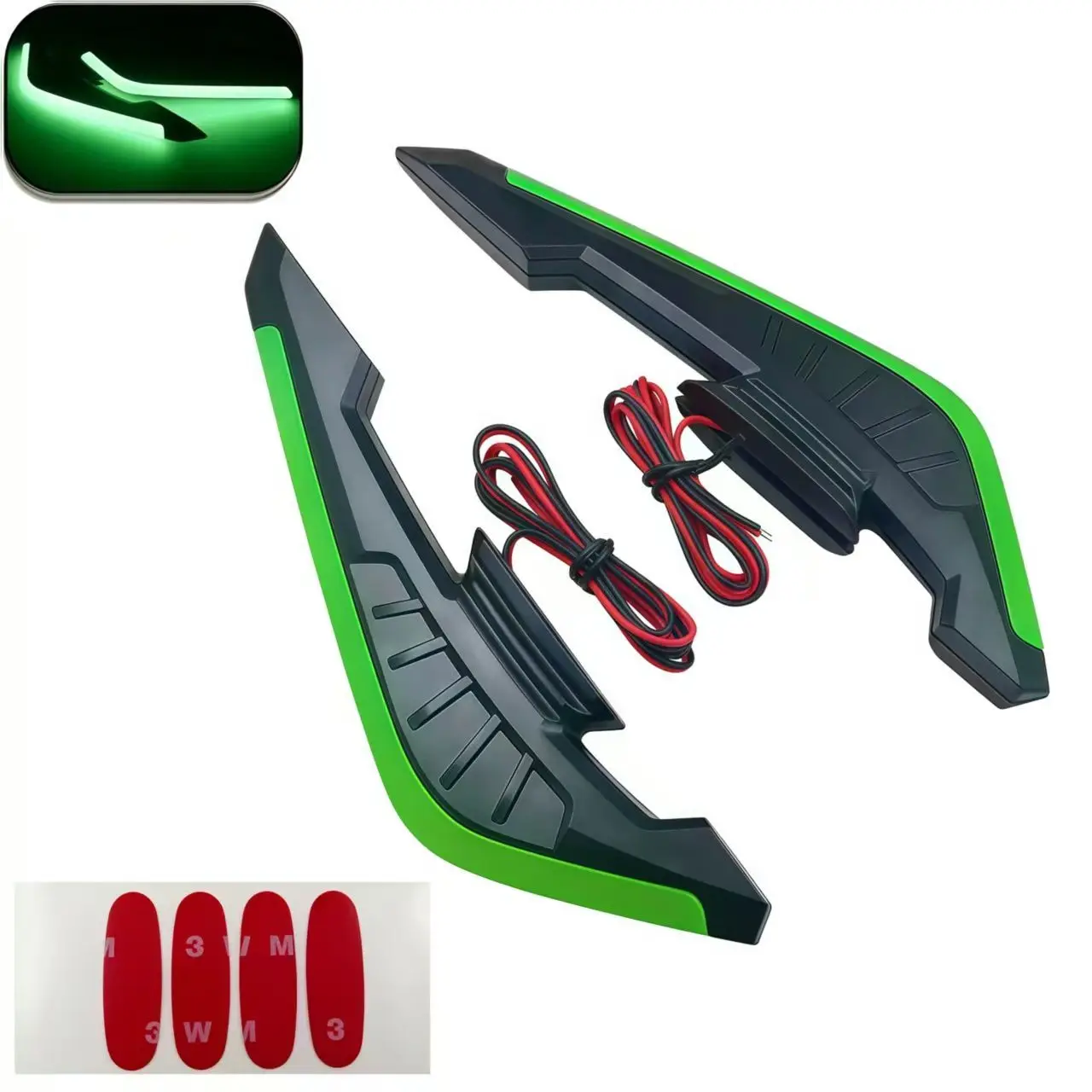 Motorcycle modified air knife LED atmosphere light 12V cold with light fixed wind wing decoration body general electric vehicle
Motorcycle modified air knife LED atmosphere light 12V cold with light fixed wind wing decoration body general electric vehicle