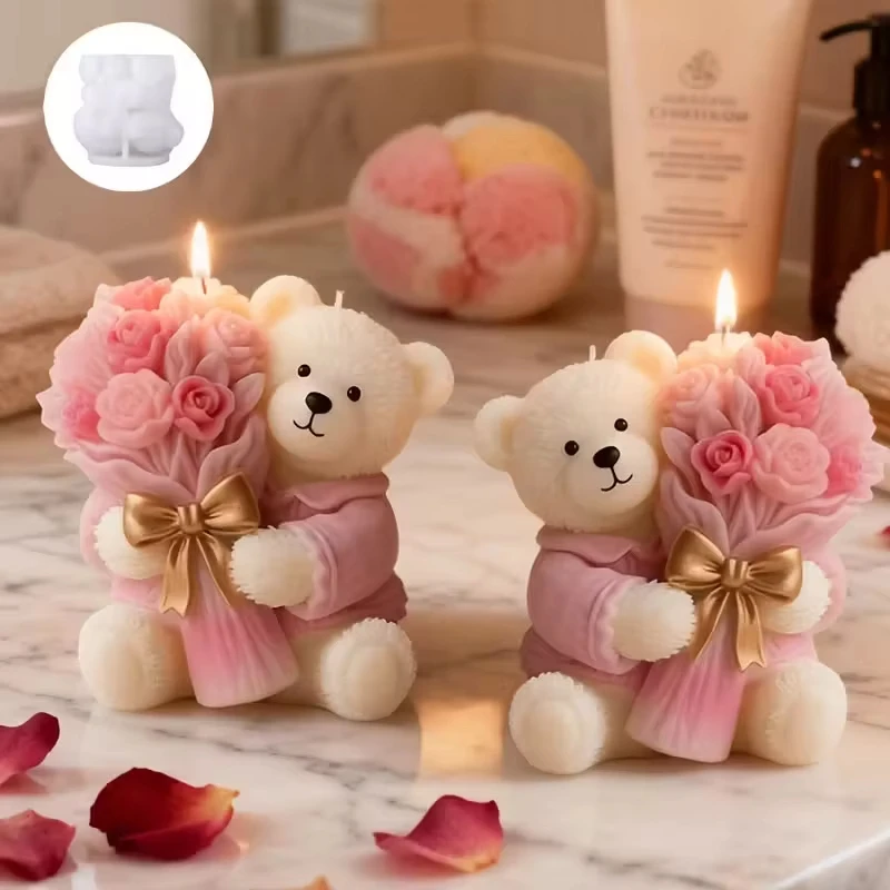 Flower Silicone Mold High Quality Bear Candle Mold Bear Silicone Mold Flexible For Resin Crafts Chocolate Decoration Soap Making
Flower Silicone Mold High Quality Bear Candle Mold Bear Silicone Mold Flexible For Resin Crafts Chocolate Decoration Soap Making