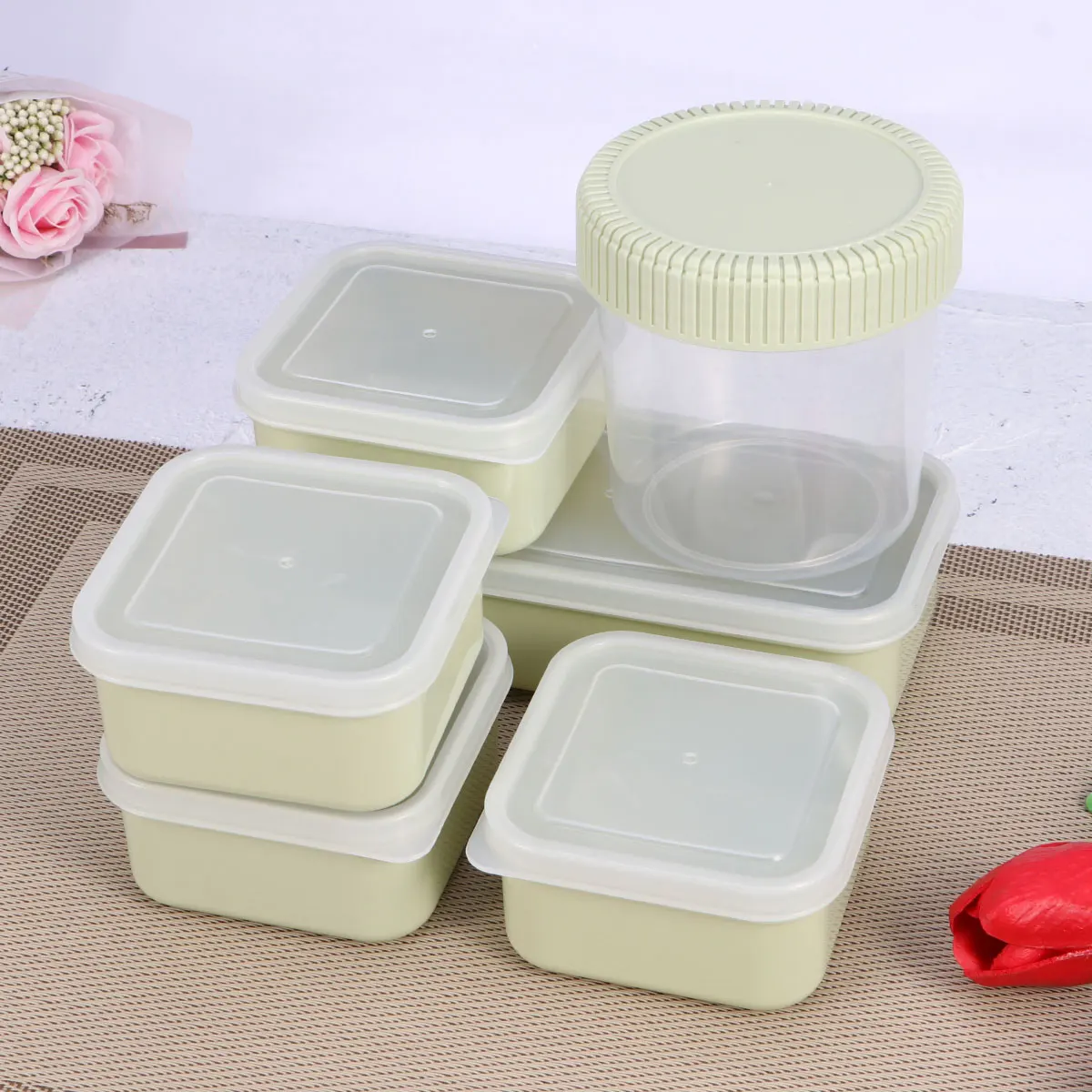 6 Pcs Fresh Storage Box Reusable Snack Container Food Containers Divided Kitchen Refrigerator Meal Prep
6 Pcs Fresh Storage Box Reusable Snack Container Food Containers Divided Kitchen Refrigerator Meal Prep