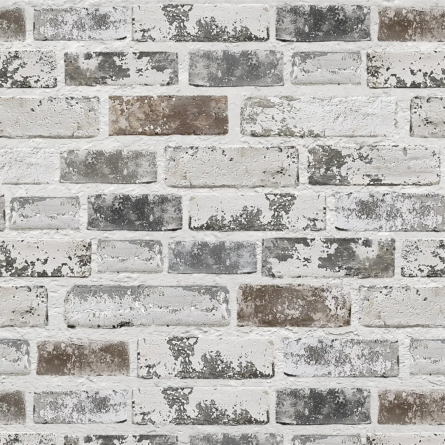 Peel and Stick Brick Wallpaper 17.3"x787" Grey and White 3D Self Adhesive Removable Textured Contact Paper for Fireplace Kitchen
Peel and Stick Brick Wallpaper 17.3"x787" Grey and White 3D Self Adhesive Removable Textured Contact Paper for Fireplace Kitchen