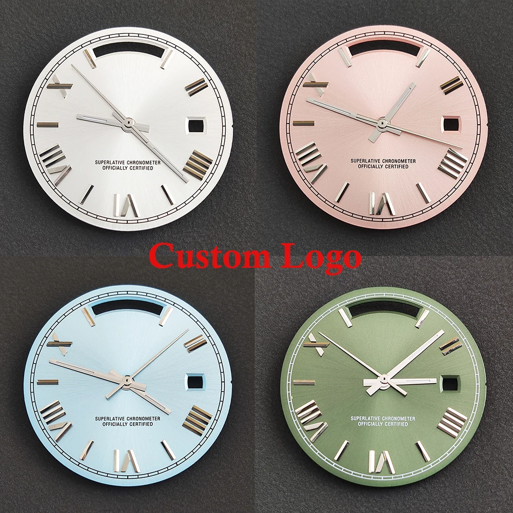 Miyota 8285 dial 31mm Roman dial men's watch accessories custom logo suitable for Miyota 8285 movement watch accessories
Miyota 8285 dial 31mm Roman dial men's watch accessories custom logo suitable for Miyota 8285 movement watch accessories