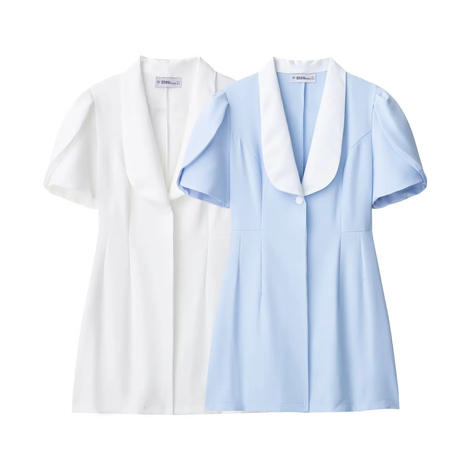 Women Elegant Short Sleeve High Waist A-line Dress Fashion One Button Bodycon Mini Dress Summer New Lady Street Party Vestidos
Women Elegant Short Sleeve High Waist A-line Dress Fashion One Button Bodycon Mini Dress Summer New Lady Street Party Vestidos