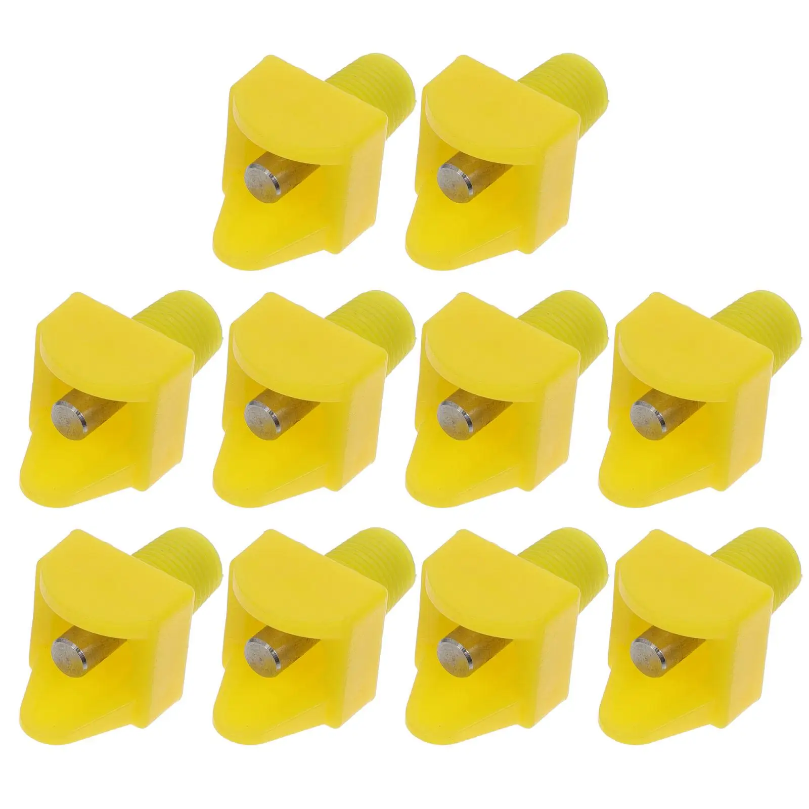 10 Pcs Chicken Water Nipple Drinking Fountain Poultry Waterer Yellow PVC Farm Accessories Automatic Feeding Device for Quail
10 Pcs Chicken Water Nipple Drinking Fountain Poultry Waterer Yellow PVC Farm Accessories Automatic Feeding Device for Quail