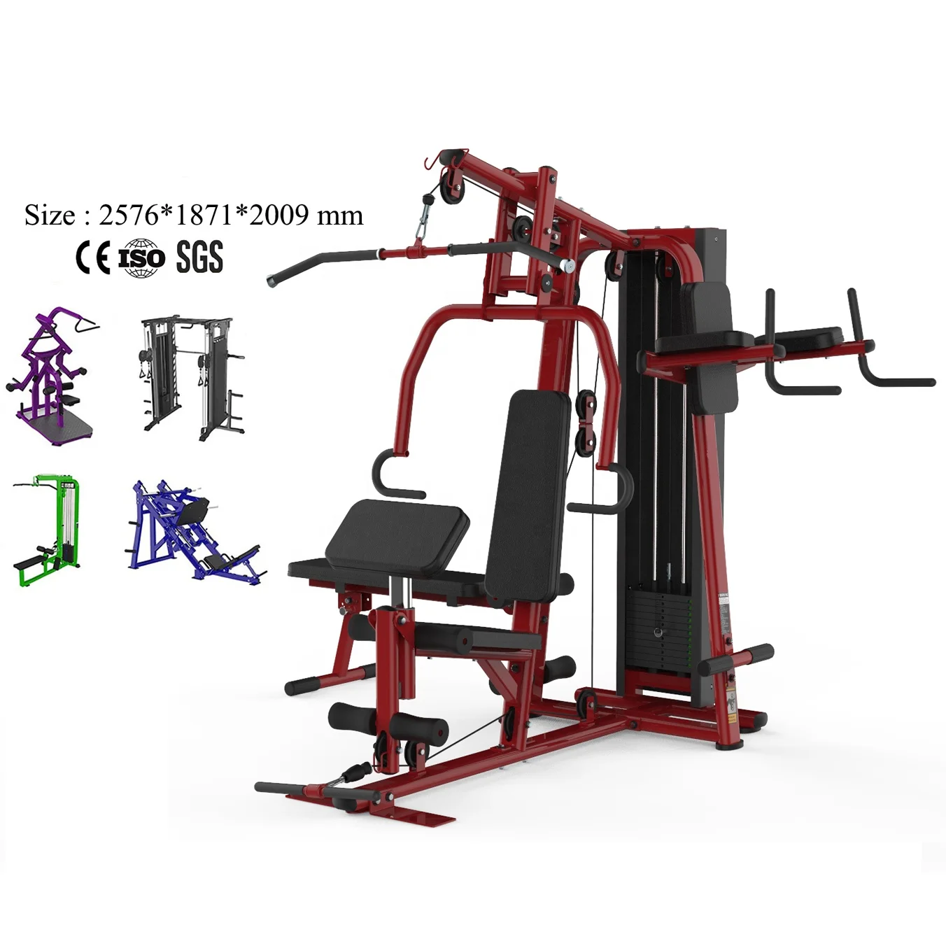 Commercial Fitness Gym Equipment Multi Functional Press Integrated Trainer Three Station
Commercial Fitness Gym Equipment Multi Functional Press Integrated Trainer Three Station
