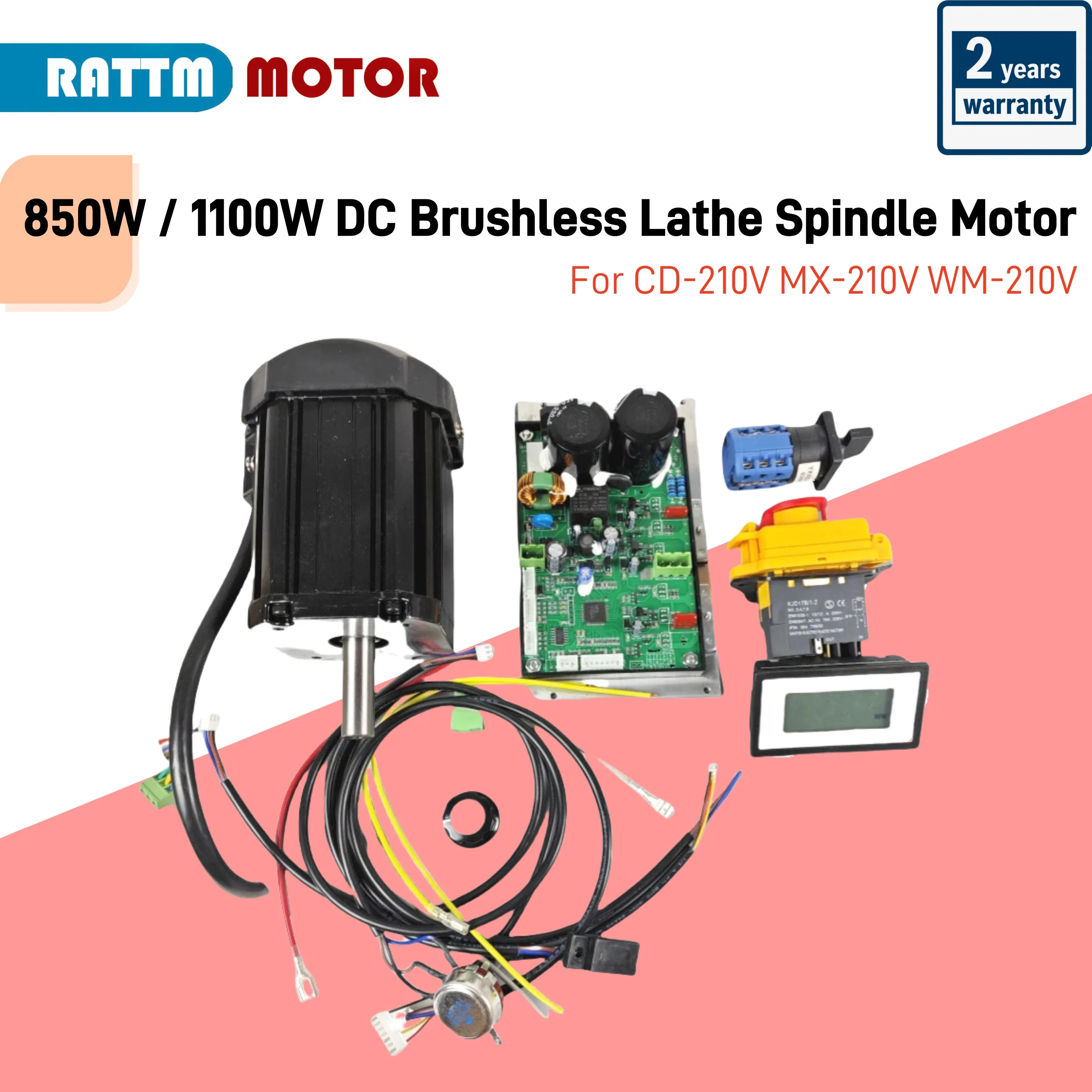 850W 1100W DC Brushless Lathe Spindle Motor With Control Board Card Controller + Wire For CD-210V MX-210V WM-210V Lathe Machine
850W 1100W DC Brushless Lathe Spindle Motor With Control Board Card Controller + Wire For CD-210V MX-210V WM-210V Lathe Machine