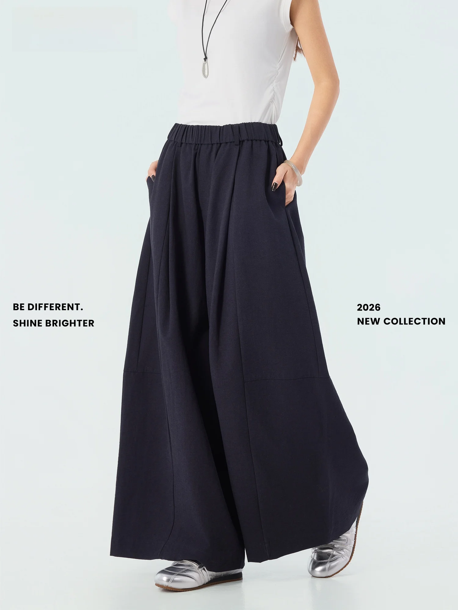 Брюки Didimax: Новинка весенней коллекции, свободные широкие брюки женские, с высокой талией, из смесового хлопка, повседневные, с качественным драпированием и эластичным поясом.
Брюки Didimax: Новинка весенней коллекции, свободные широкие брюки женские, с высокой талией, из смесового хлопка, повседневные, с качественным драпированием и эластичным поясом.