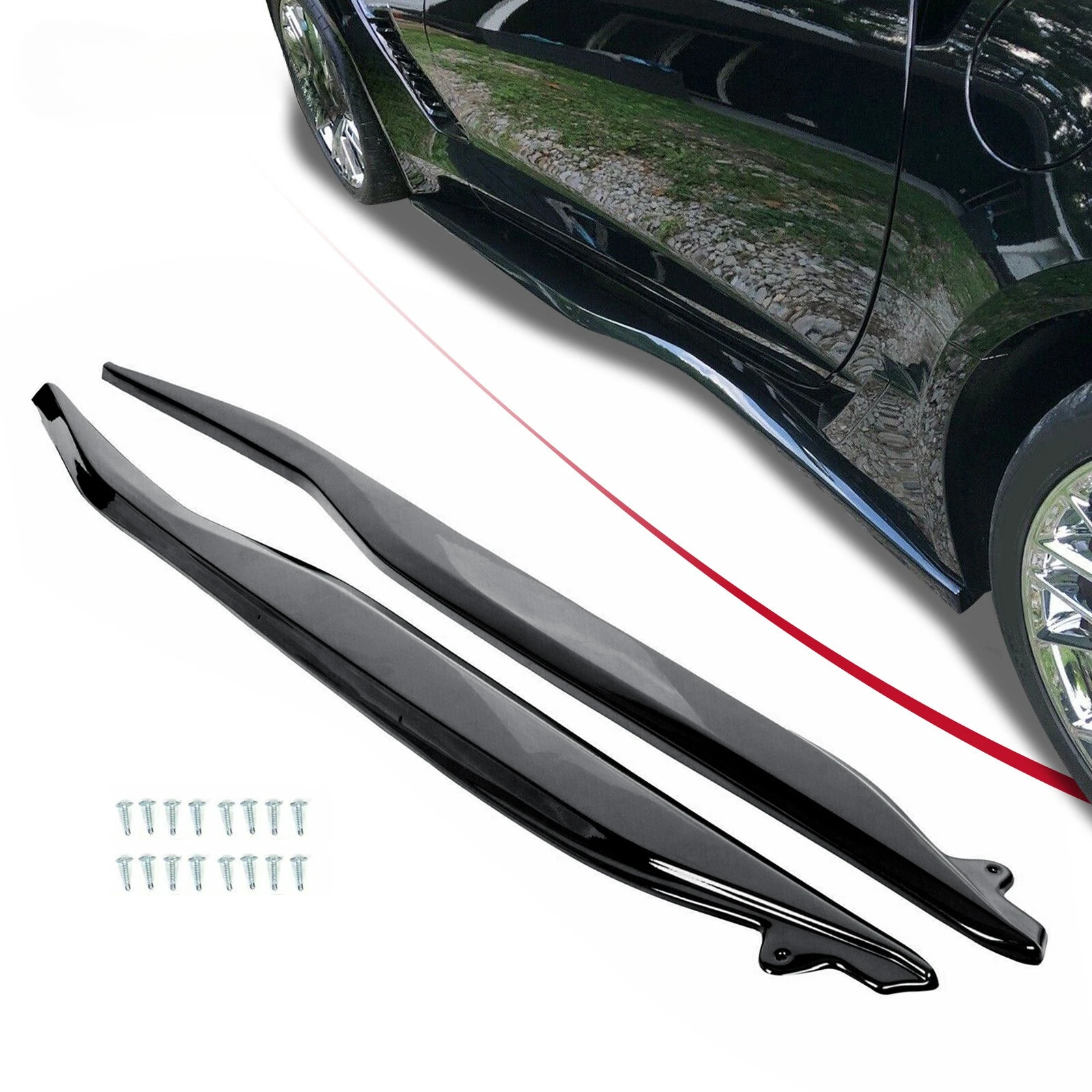 For 2014-19 Chevrolet Corvette C7 Side Skirt Z06 Style Rocker Panels Gloss Black
For 2014-19 Chevrolet Corvette C7 Side Skirt Z06 Style Rocker Panels Gloss Black