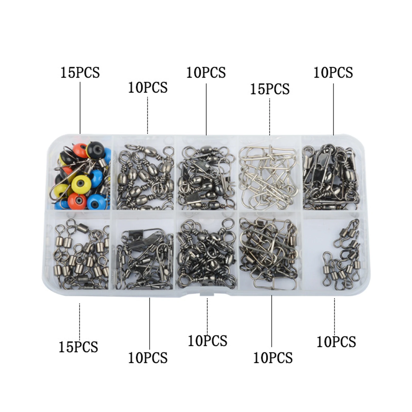 115pcs Fishing Connector Set Stainless Steel Ball Bearings For Fishing Rod Space Bean Accessories Outdoor Fishing Tackles
115pcs Fishing Connector Set Stainless Steel Ball Bearings For Fishing Rod Space Bean Accessories Outdoor Fishing Tackles