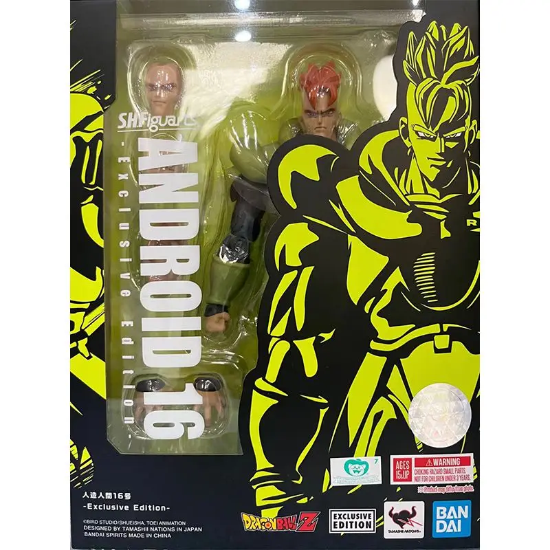 Оригинальные фигурки героев мультфильма Bandai shфиги SDCC Драконий жемчуг ANDROID 16 фото Аниме Коллекция фигурок модели игрушки
Оригинальные фигурки героев мультфильма Bandai shфиги SDCC Драконий жемчуг ANDROID 16 фото Аниме Коллекция фигурок модели игрушки