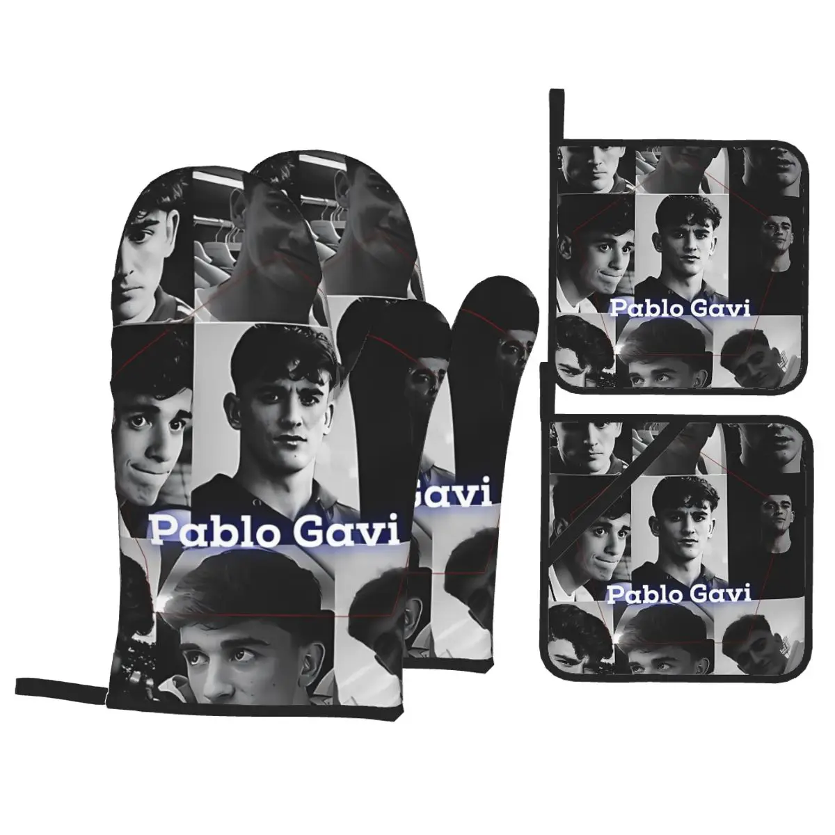 Pablo Gavi Cute Insulation Four-Piece Set Gloves and Pad Anti Slip Anti Scald Oven Gloves Kitchen Baking Tools
Pablo Gavi Cute Insulation Four-Piece Set Gloves and Pad Anti Slip Anti Scald Oven Gloves Kitchen Baking Tools