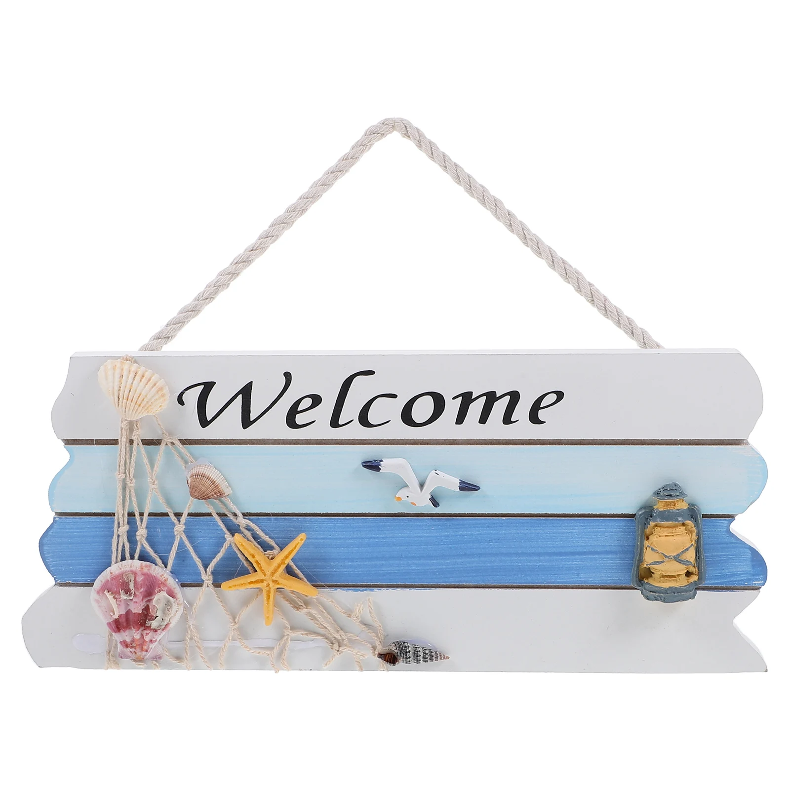 Wooden Welcome Sign Blue Mediterranean Style Door Sign Shells Sea Pattern Hanging Card Beach Office Porch Summer
Wooden Welcome Sign Blue Mediterranean Style Door Sign Shells Sea Pattern Hanging Card Beach Office Porch Summer