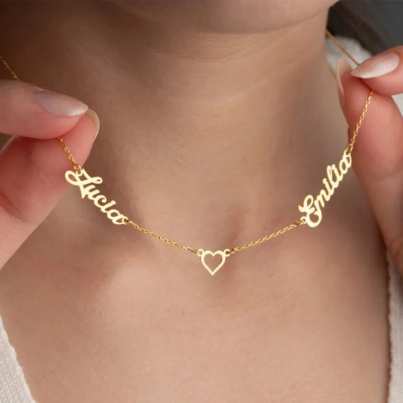 Personalized Customized Multiple Names Heart Necklace Stianless Steel Custom Couple Kids Name Necklace Family Jewelry Gift
Personalized Customized Multiple Names Heart Necklace Stianless Steel Custom Couple Kids Name Necklace Family Jewelry Gift