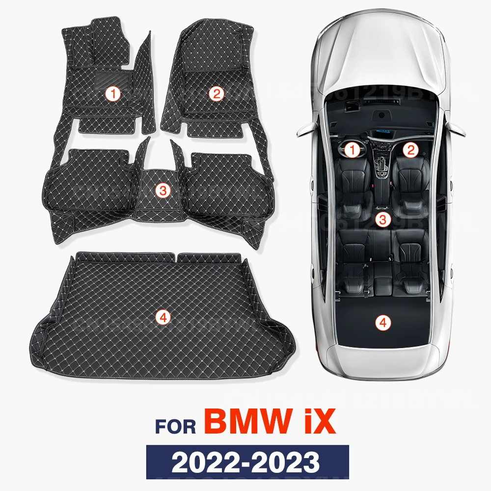 Автомобильные коврики для BMW iX 2022 2023, коврик для багажника автомобиля, изготовленные на заказ автомобильные подушечки для ног, автомобильный ковер, аксессуары для интерьера
Автомобильные коврики для BMW iX 2022 2023, коврик для багажника автомобиля, изготовленные на заказ автомобильные подушечки для ног, автомобильный ковер, аксессуары для интерьера