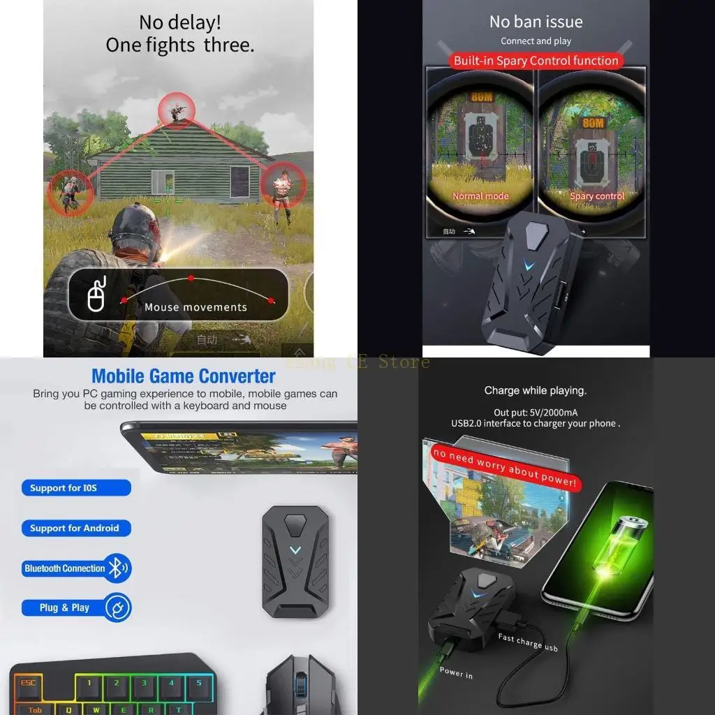 M5TD Portable Mobile Gaming Keyboard Mouse Converter Adapter MIX MIX LITE Device Tablet Density Space Saving
M5TD Portable Mobile Gaming Keyboard Mouse Converter Adapter MIX MIX LITE Device Tablet Density Space Saving