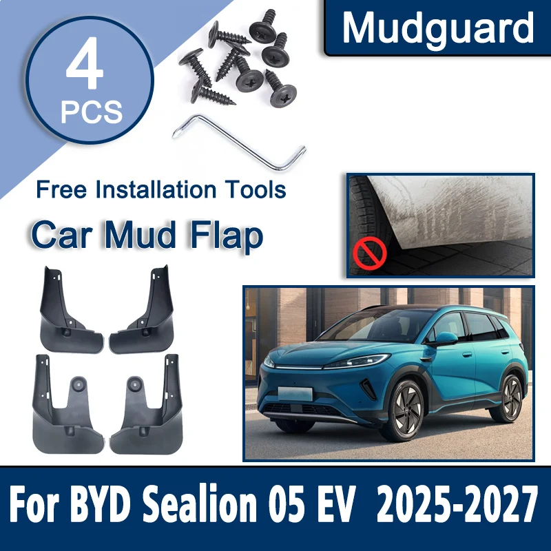 Автомобильные брызговики для BYD Sealion 05 EV 2025 2026 2027: передние и задние защитные щитки от грязи, устойчивые к царапинам, прочные аксессуары
Автомобильные брызговики для BYD Sealion 05 EV 2025 2026 2027: передние и задние защитные щитки от грязи, устойчивые к царапинам, прочные аксессуары