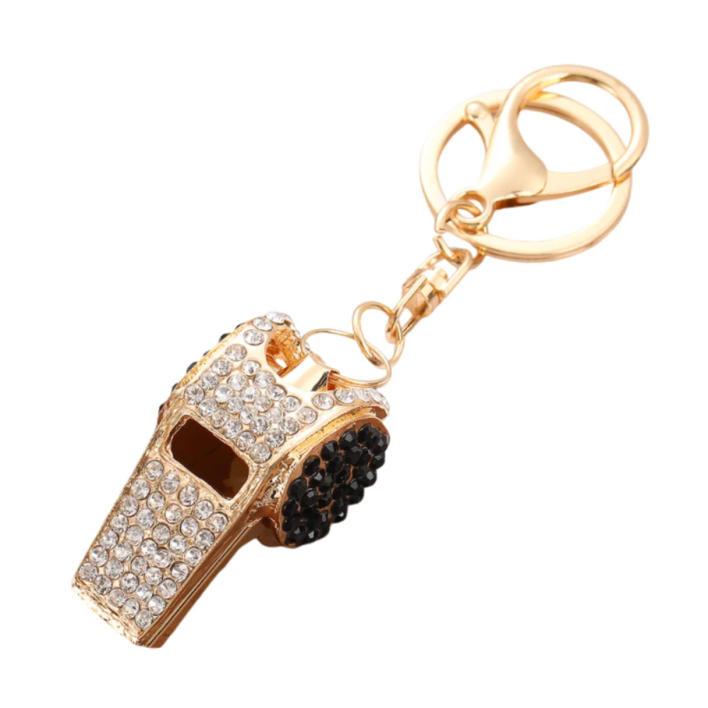 Luxury Rhinestones Whistle Keychain Waterproof Creative Shining Whistle Pendant Wear-resistant Blingbling
Luxury Rhinestones Whistle Keychain Waterproof Creative Shining Whistle Pendant Wear-resistant Blingbling