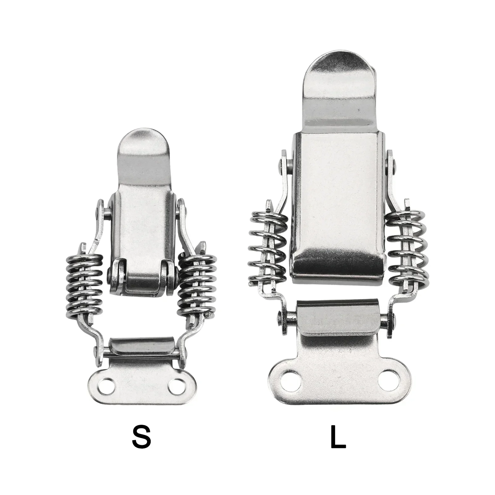 Compact Spring Loaded Latch Silver Stainless Steel Latch Economical Choice Long-lasting Construction Pre-drilled Mounting Holes
Compact Spring Loaded Latch Silver Stainless Steel Latch Economical Choice Long-lasting Construction Pre-drilled Mounting Holes